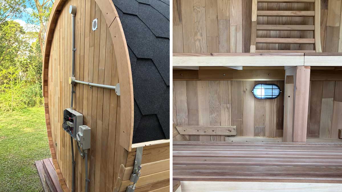 sauna electrical connection