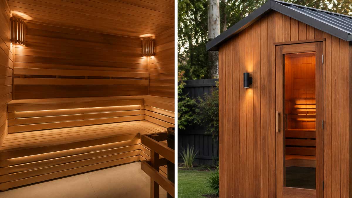 sauna electricity connection
