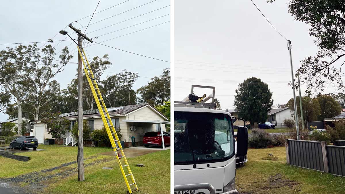 power pole replacement nowra